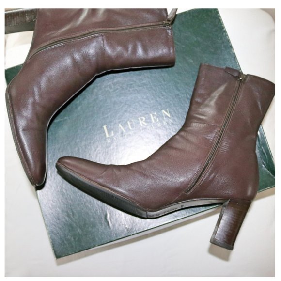 Dark Brown Booties Lauren by Ralph Lauren - Picture 4 of 6